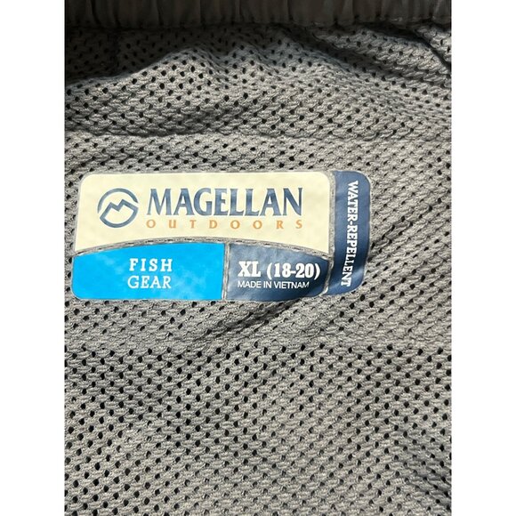 Magellan Outdoors Fish Gear Cargo Shorts Gray Water-Repellent Boys Sz XL 18/20 - Picture 4 of 4